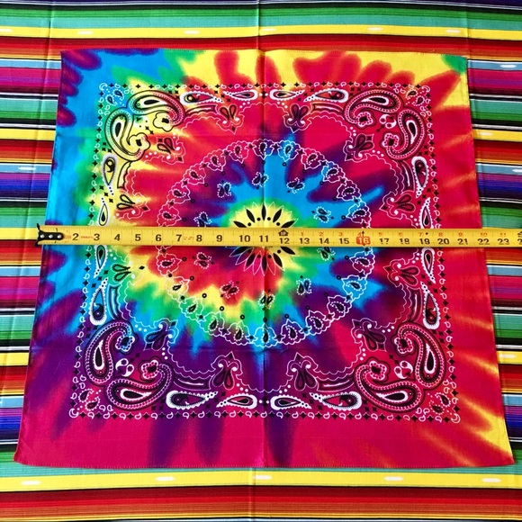NWOT☮️Hippy Boho colorful 🌈bandana/face madk😷 - Picture 3 of 5